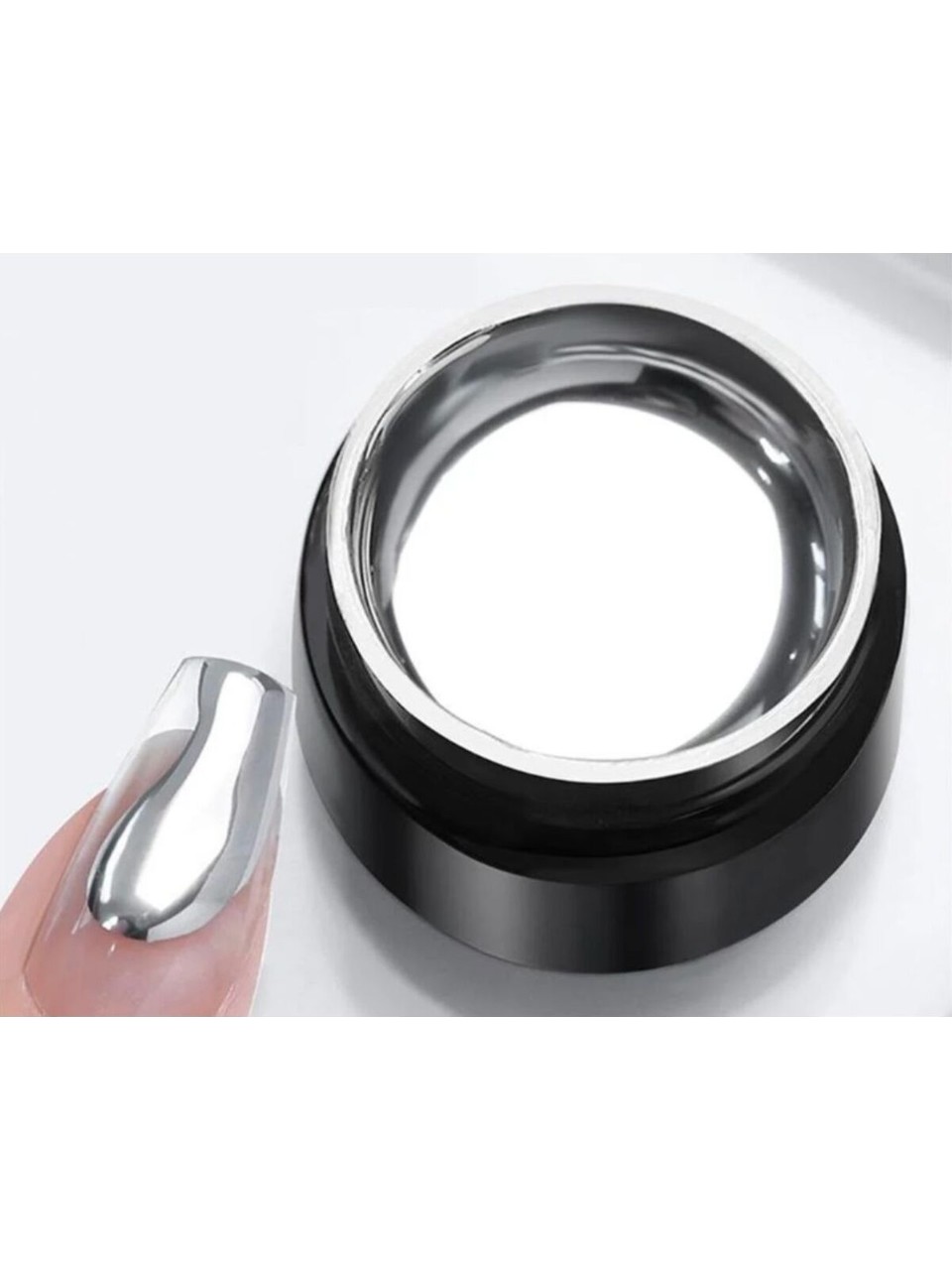 Q Nail Metal Çizim Jeli Silver 5 g