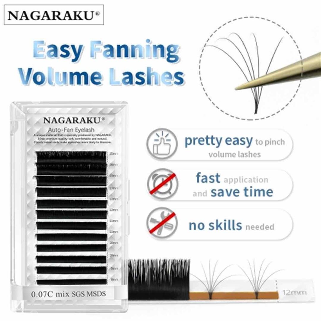 Nagaraku İpek Kirpik 0.07 C Mix 8-15 mm