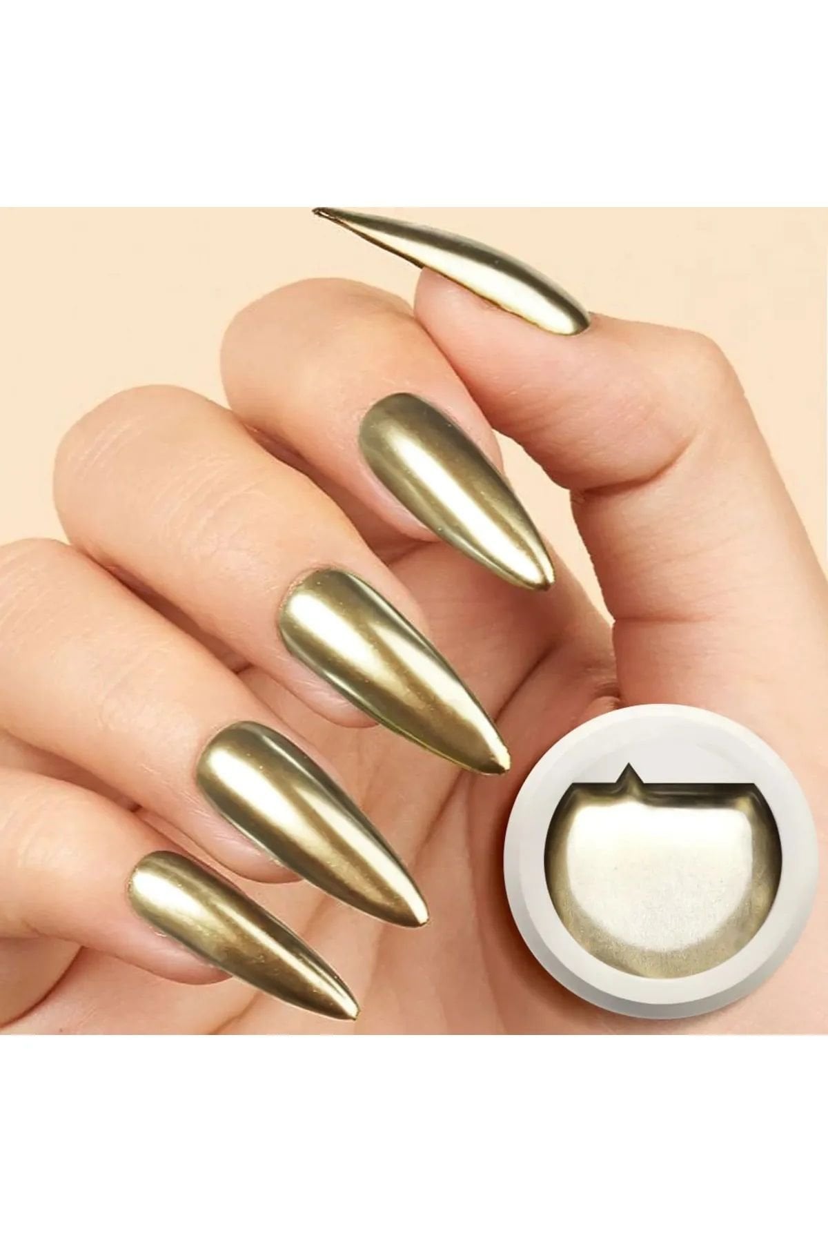 Q Nail Metal Çizim Jeli Gold 5 g