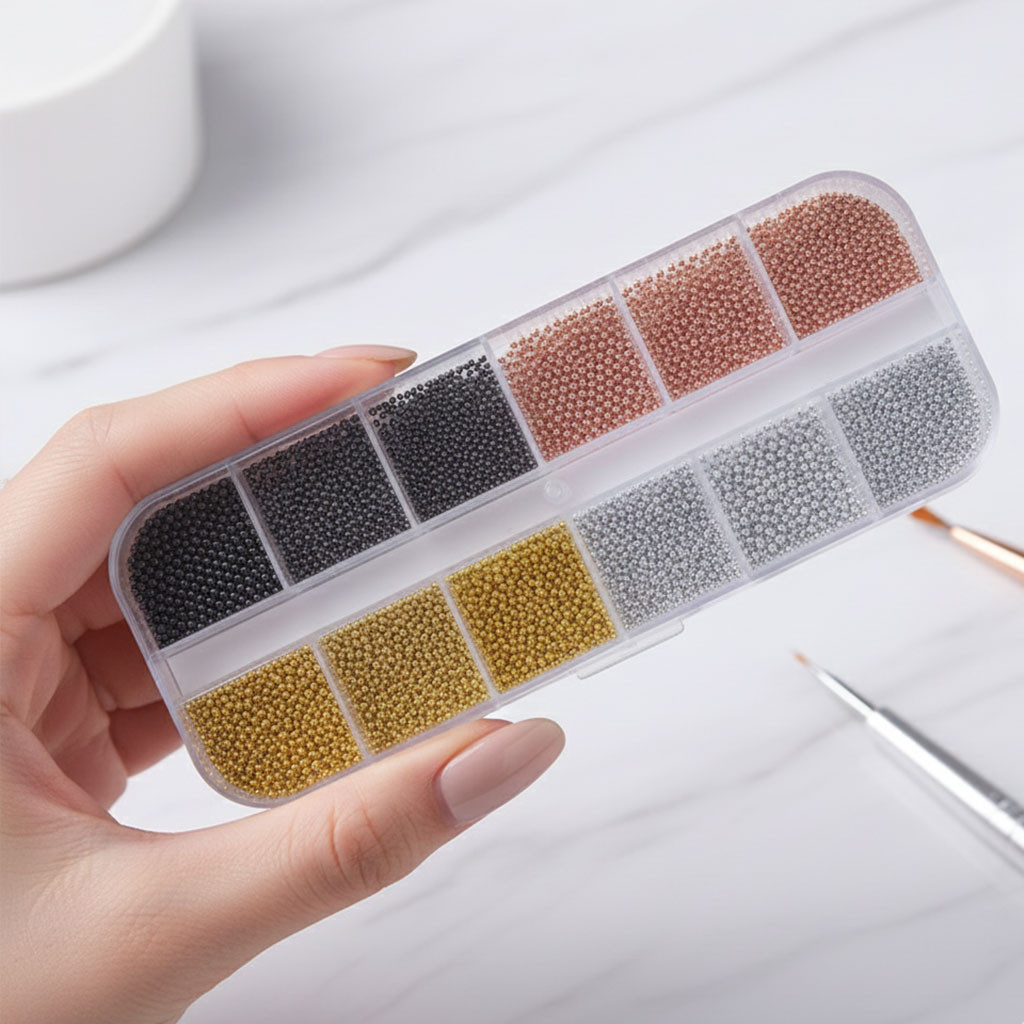 Q Nail Havyar Süs 4 Renk 12´li