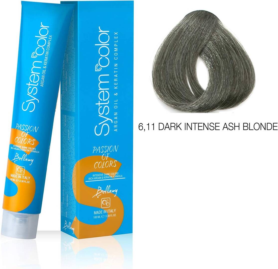System Color Saç Boyası 6.11 Koyu Kumral Yoğun Küllü 100 ML