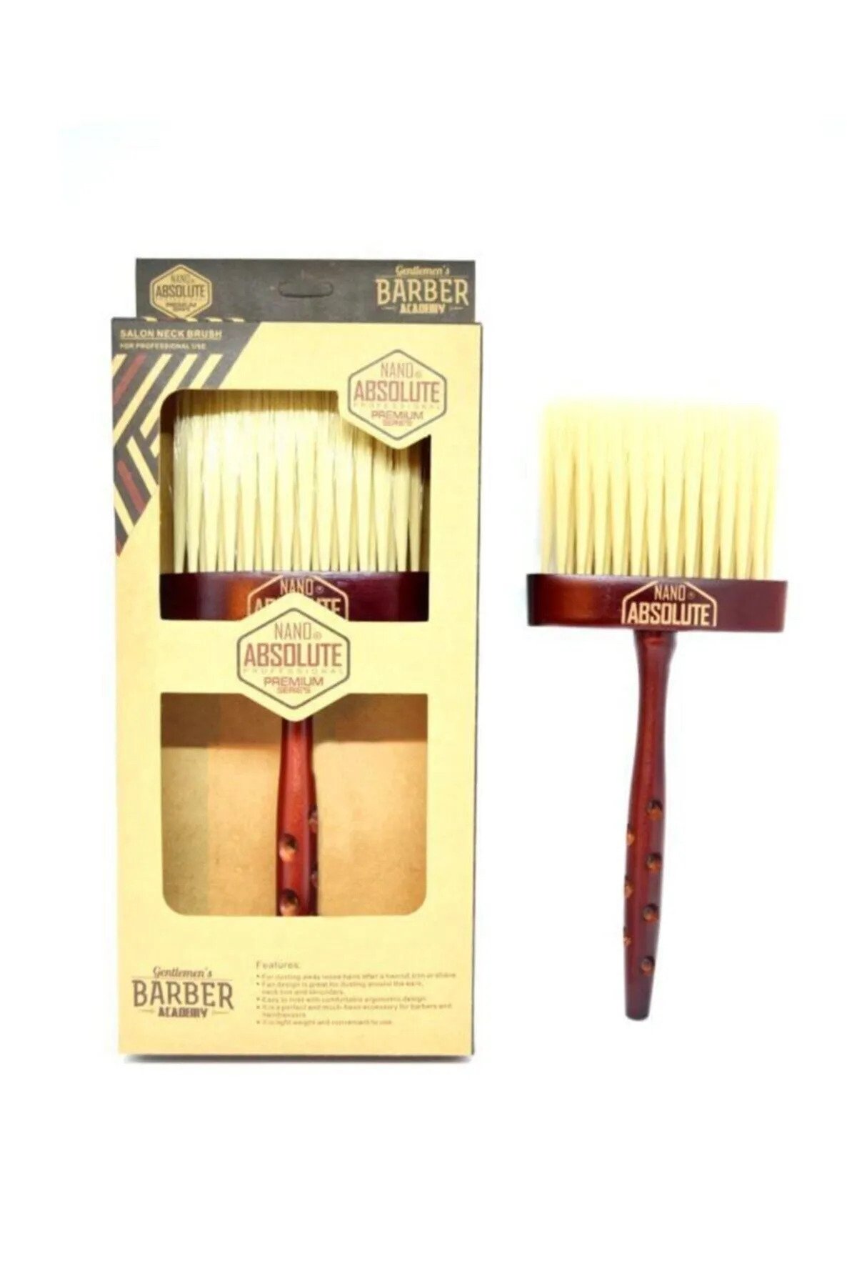 Nano Absolute Uzun Ahşap Saplı Ense Fırçası G-268