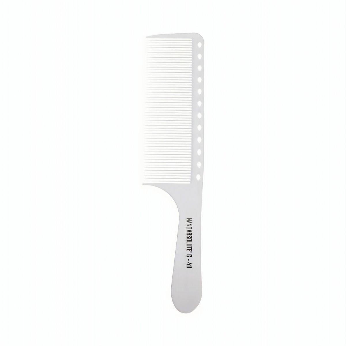 Nano Absolute Beyaz Saplı İnce Tarak G-411