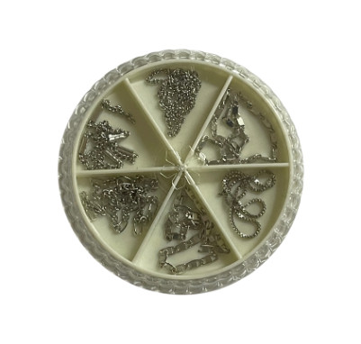 Nano Absolute Tırnak Süsü 6´lı Zincir Gümüş G-643