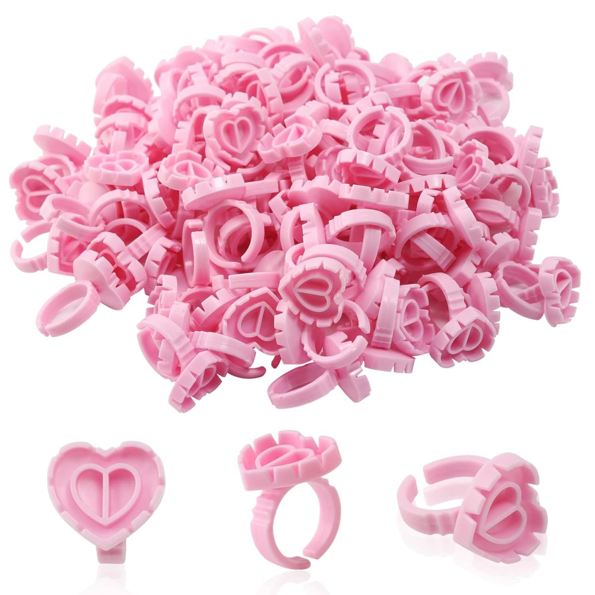 Nano Absolute Yüzük Pink Kalp 100 lü G-782