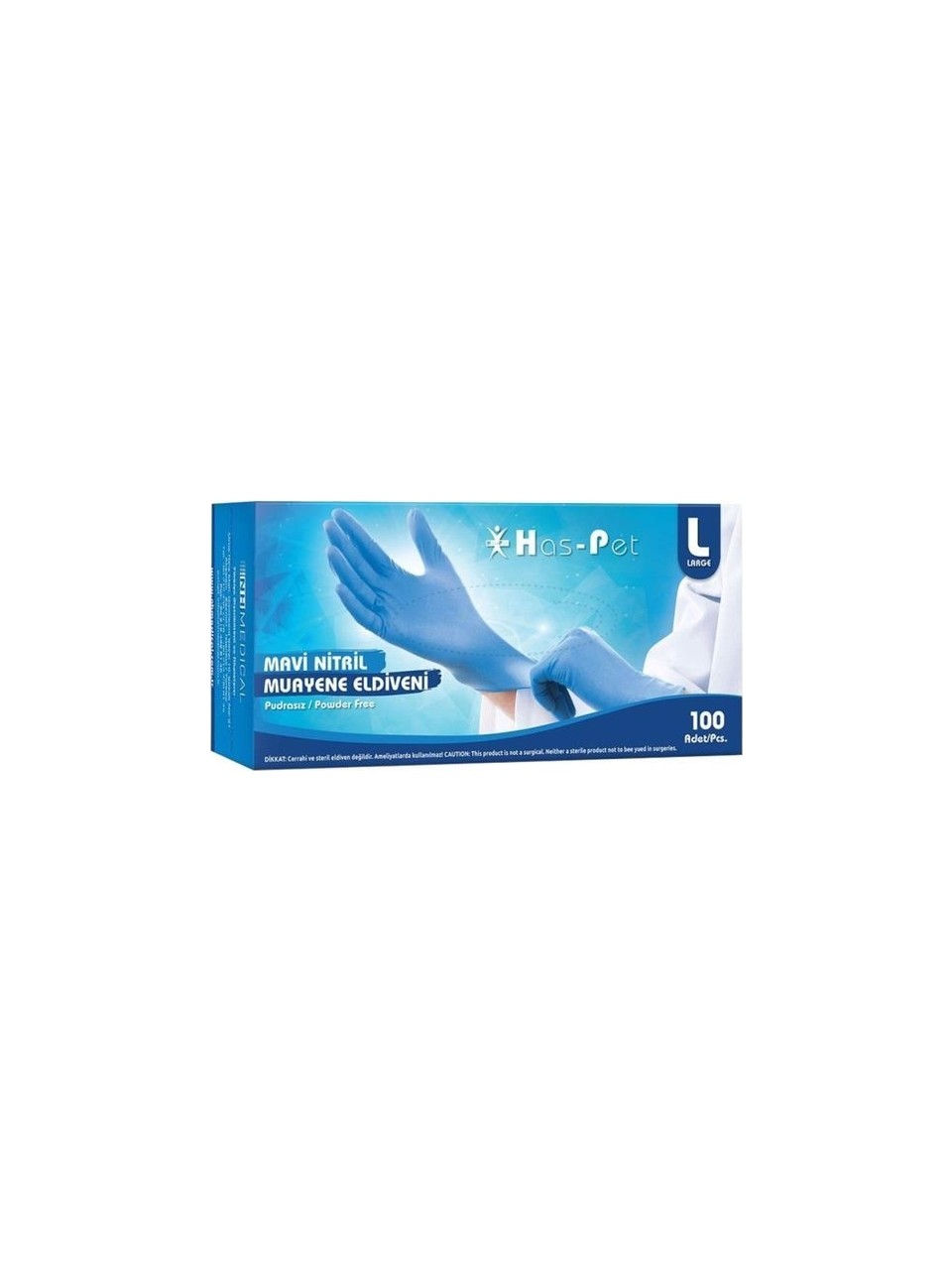 Has-Pet Mavi Nitril M Eldiven