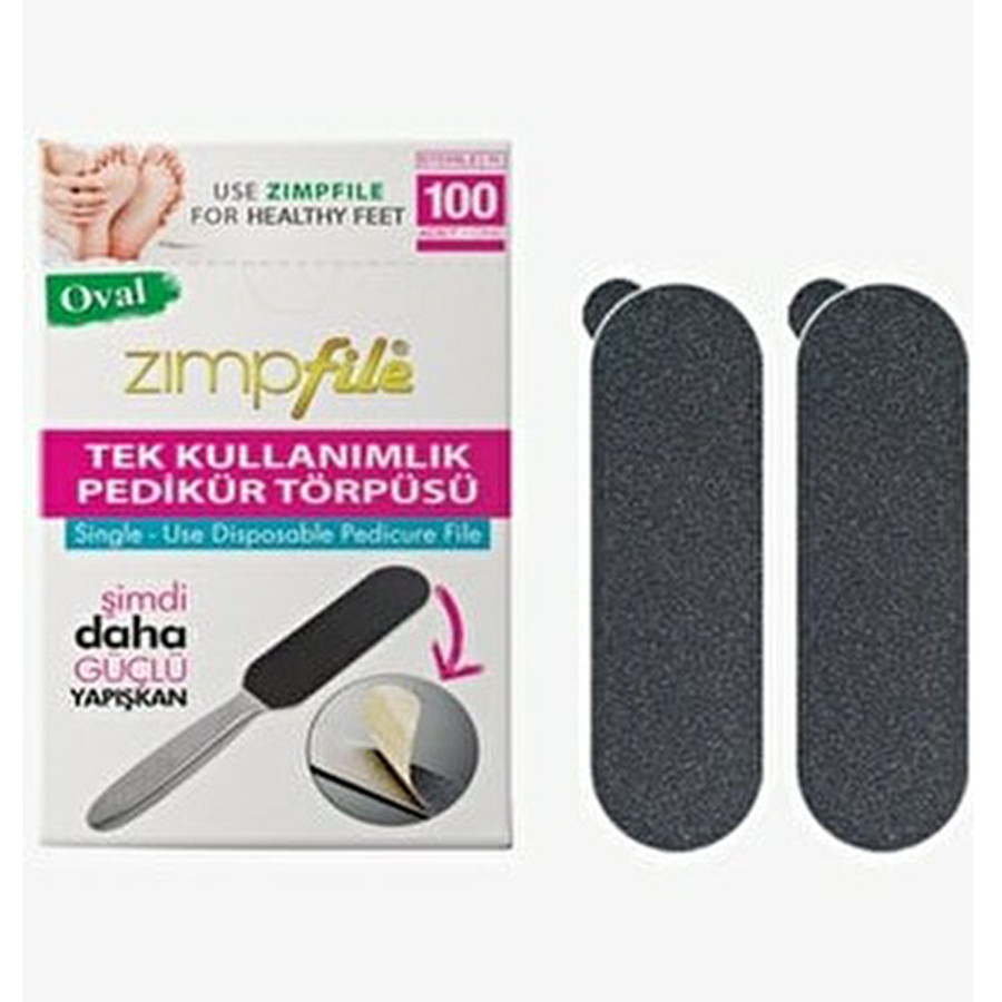 Zımpfile Tek Kullanımlık Pedikür Törpüsü 100 Lü Klasik
