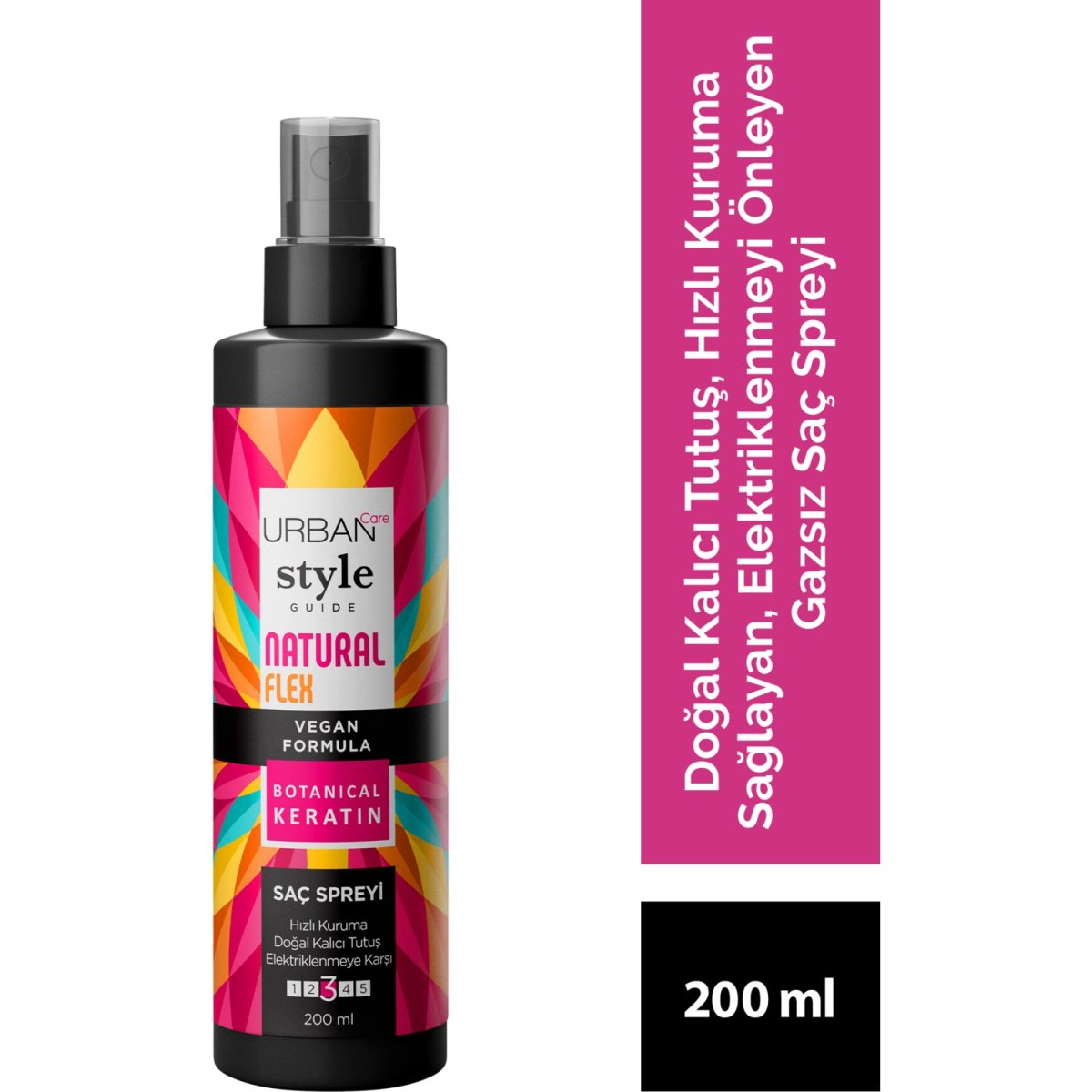 Urban Care Style Guide Natural Flex Gazsız Saç Spreyi Doğal Ve Kalıcı Tutuş  200 Ml