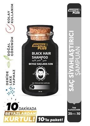 Softto Plus Şampuan Black 10lu 25 ml