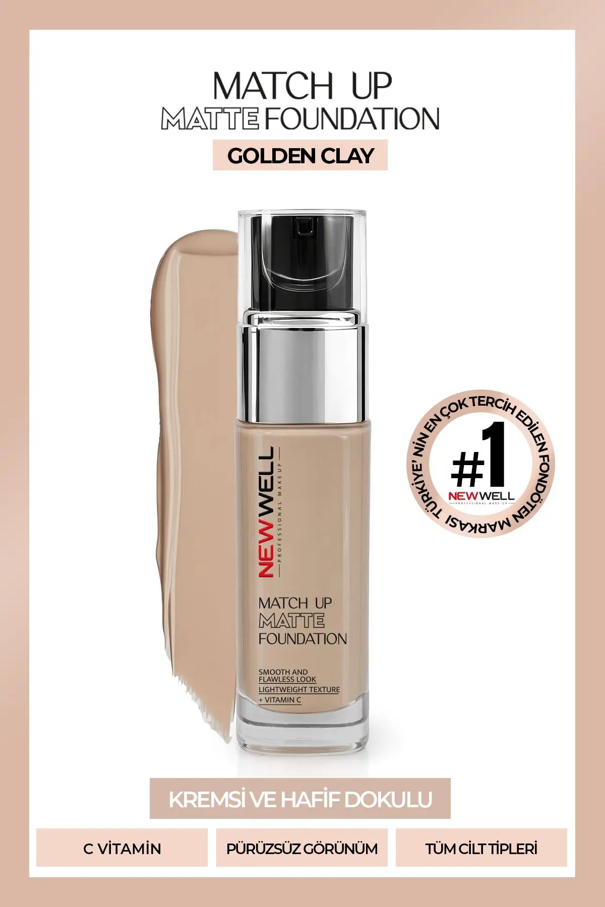 Match Up Matte Foundation Golden Clay 03 34 gr