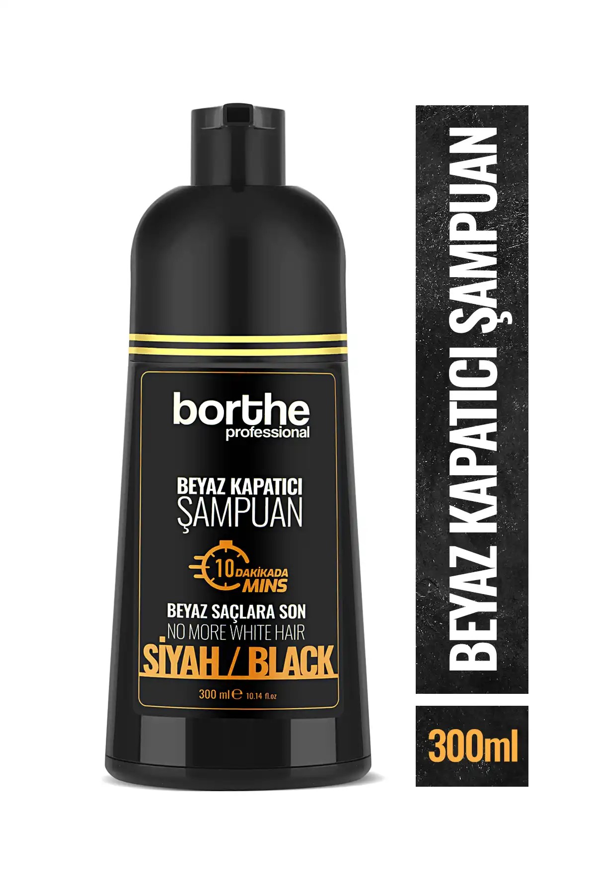 Borthe Beyaz Kapatıcı Şampuan Siyah 300 Ml