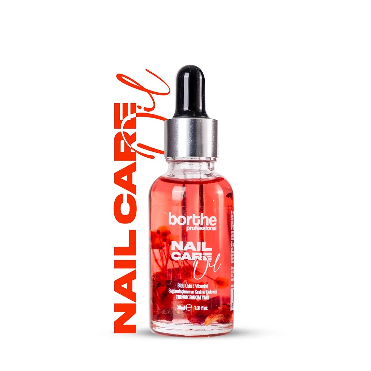 Borthe Bitki Özlü Tırnak Bakım Yağı Kırmızı 30ml