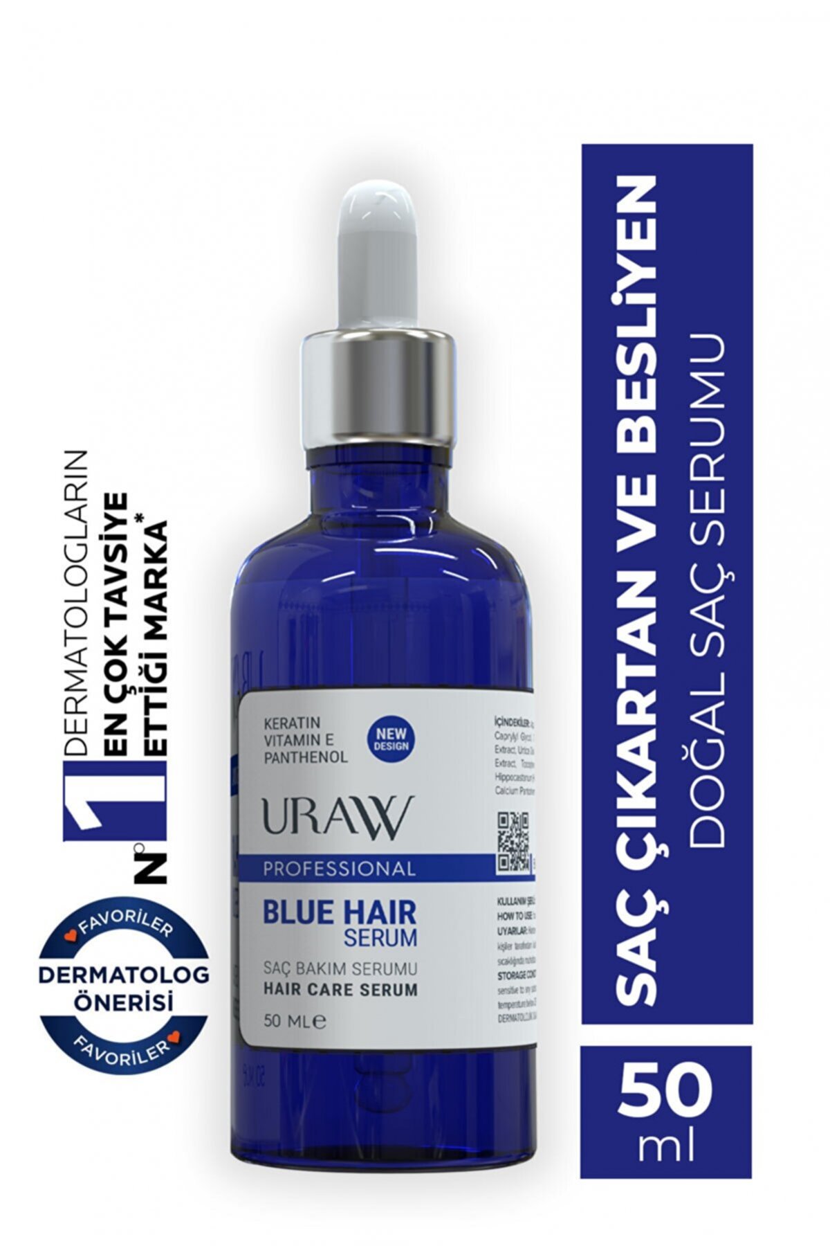 URAW Blue Hair Serum 50 ML