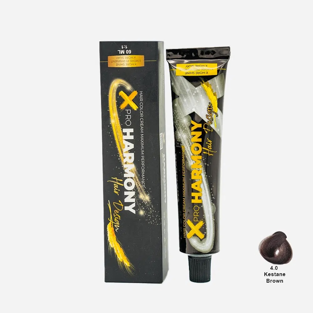 X Pro Harmony Saç Boyası 4.0 Kestane  60 Ml