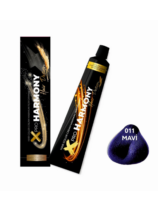 X Pro Harmony Saç Boyası 0.11 Mavi 60 ML