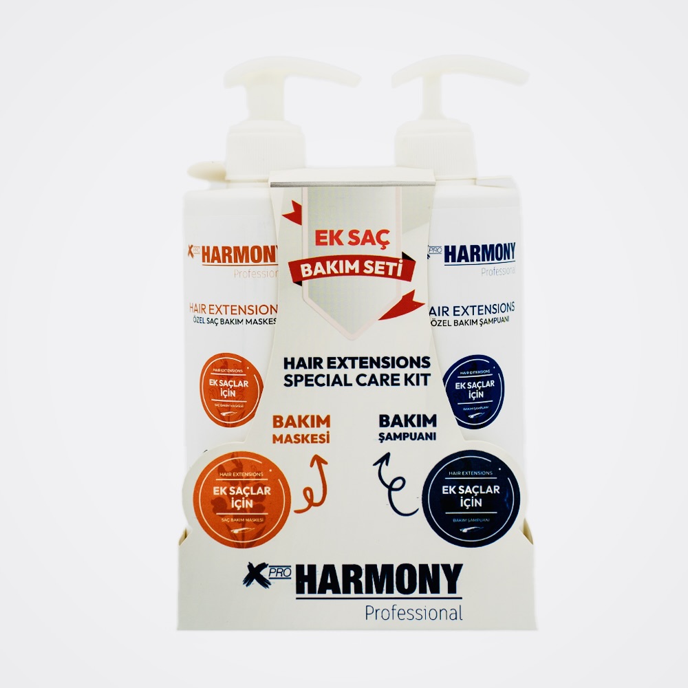 X Pro Harmony Hair Extensions  Ek Saç Bakım Seti 2x500 ml