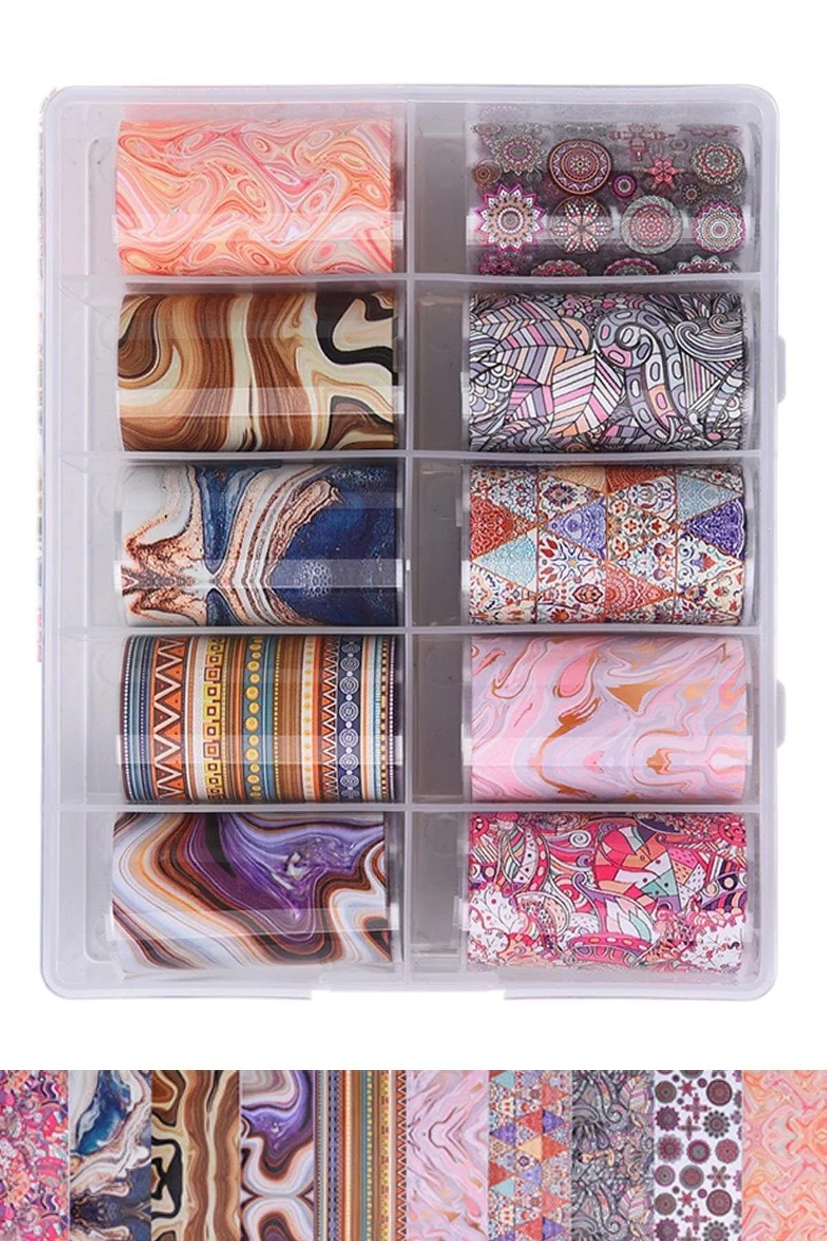 Muzıur Rulo Tırnak Folyo Sticker 10´lu 094-12