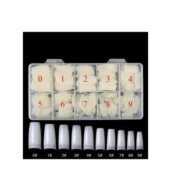 Borthe Protez Tırnak Tips Kemik Yarımay 500 lü