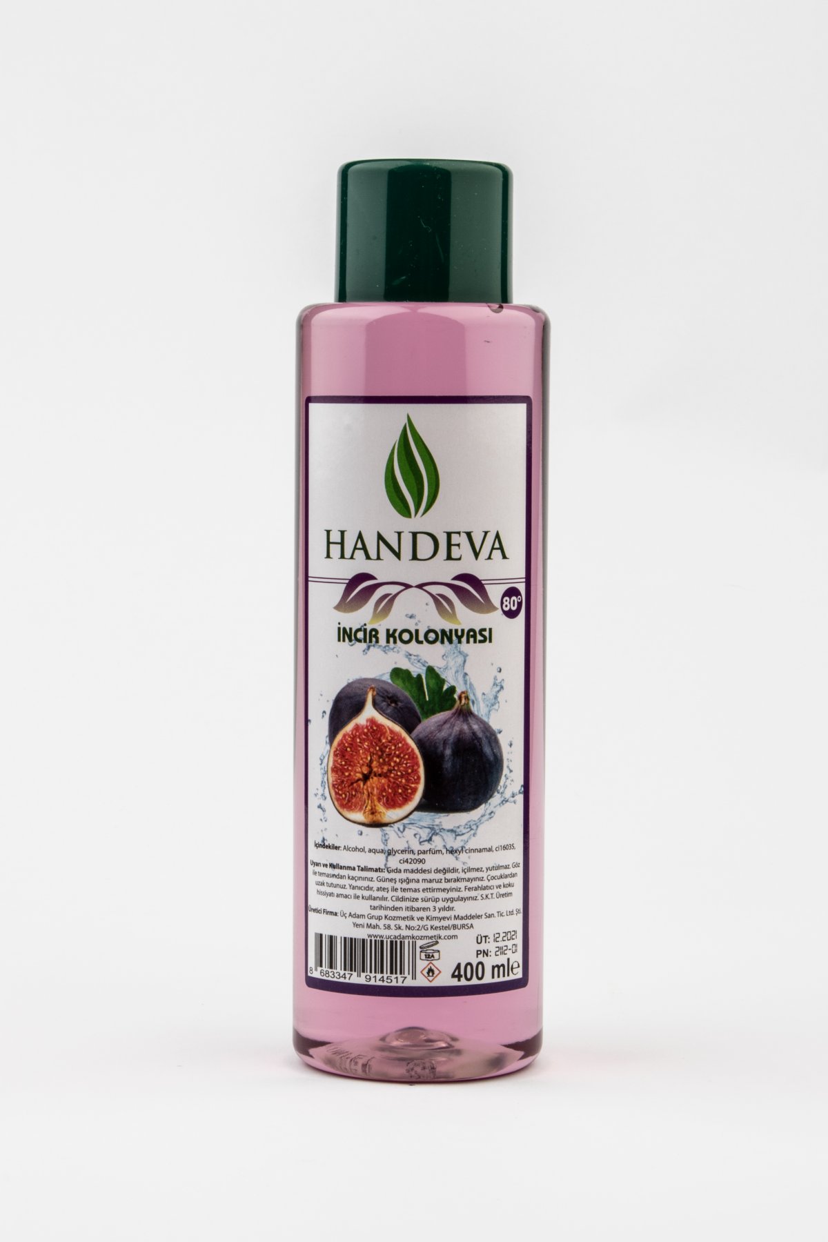 Handeva İncir Kolonyası 80 Derece 400Ml