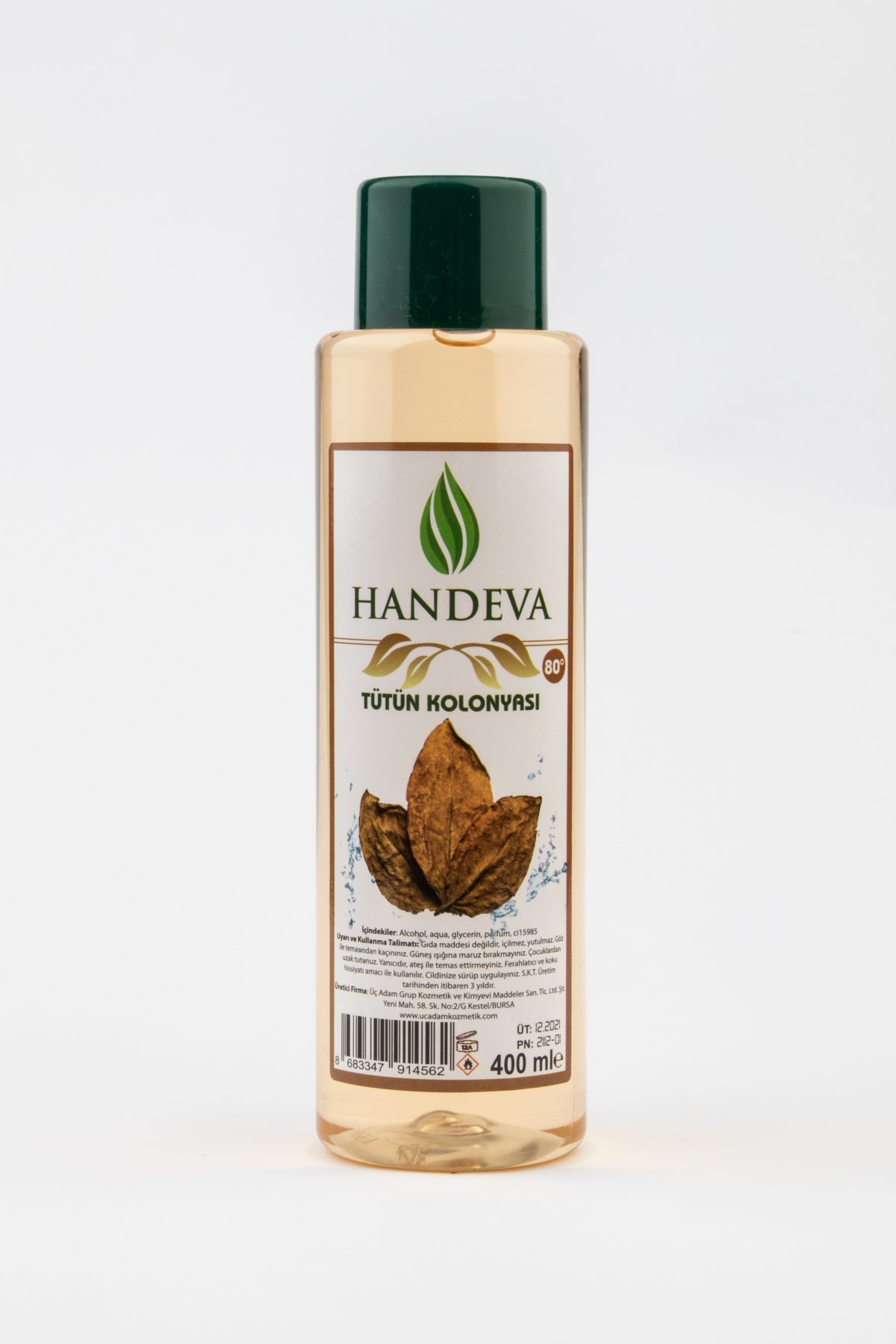 Handeva Tütün Kolonyası 80 Derece 400 Ml