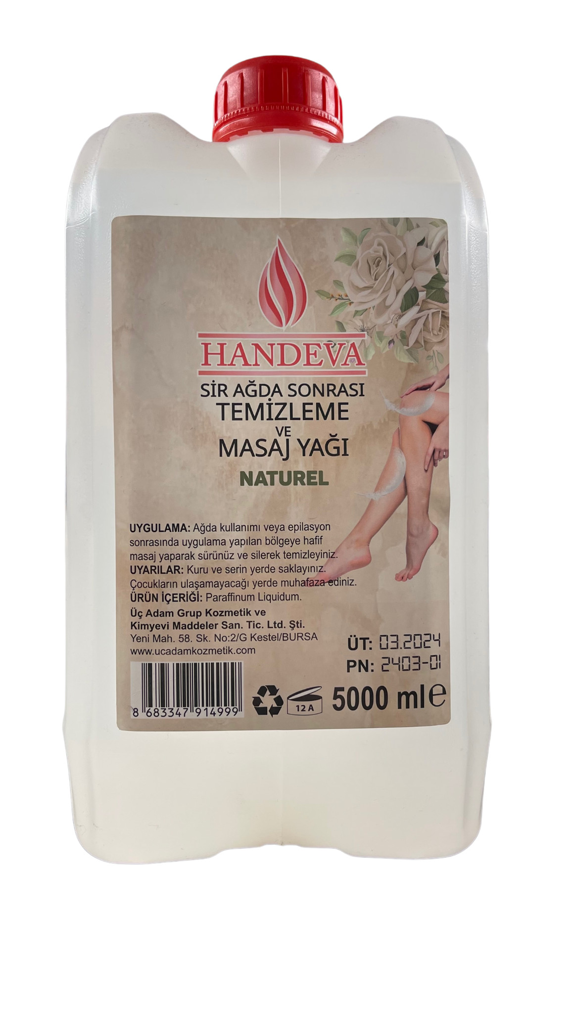 Handeva Sir Ağda Temizleme Yağı - 5000ml
