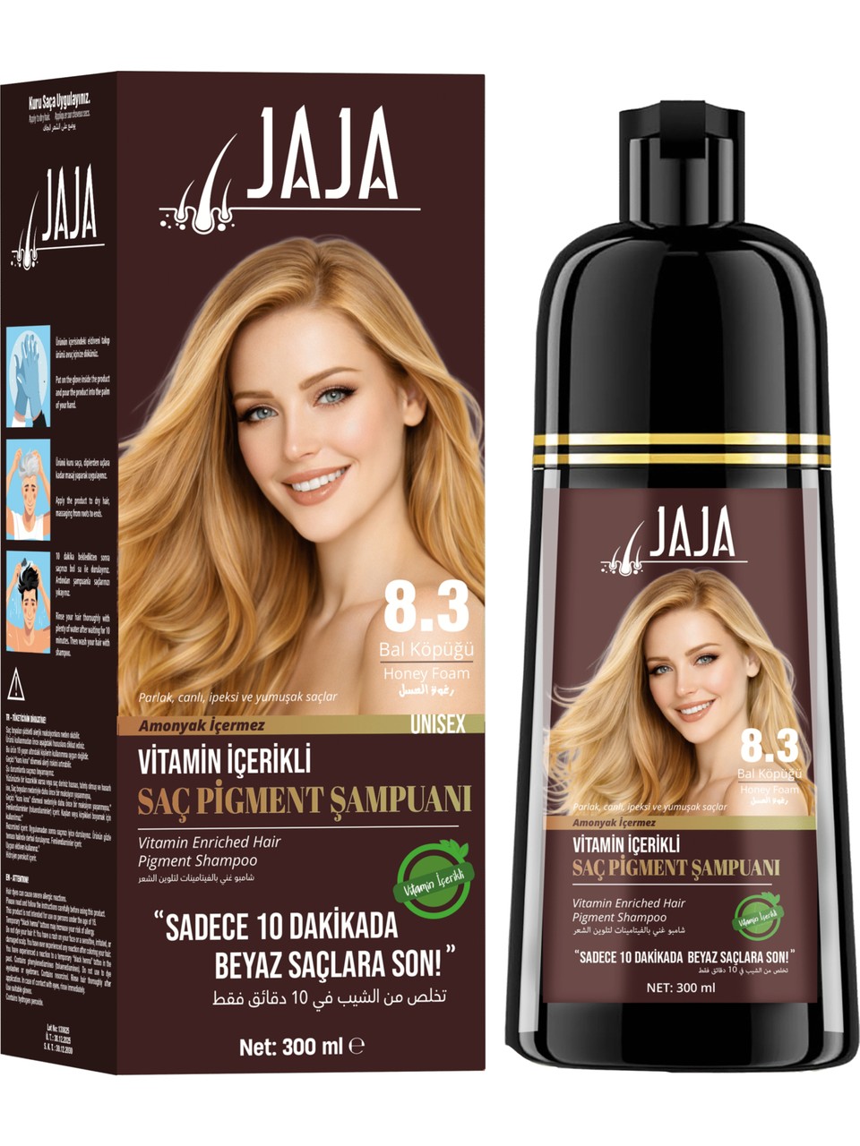 Jaja Şampuan Women 8.3 Bal Köpüğü 300 ml