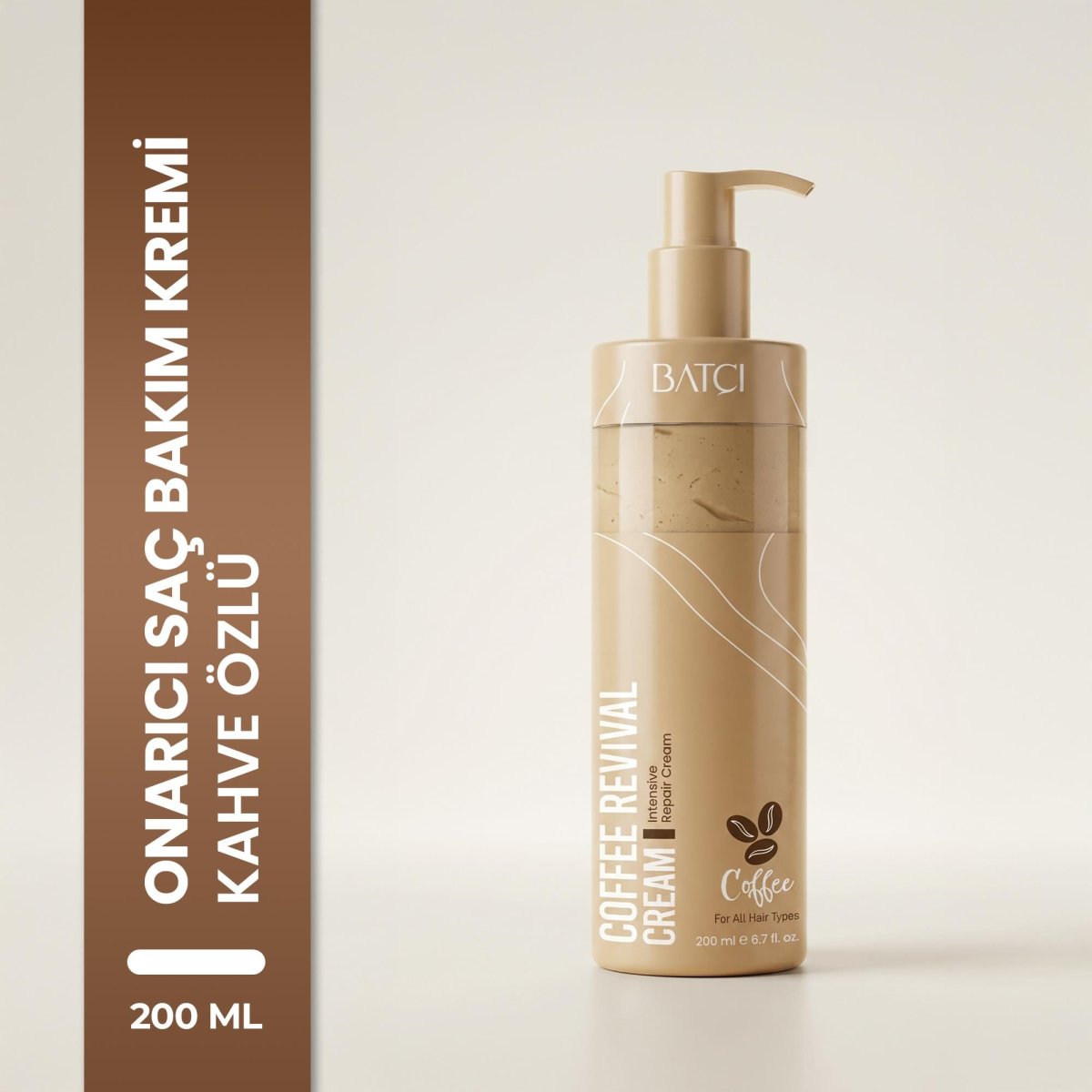 Batçı Kahveli Durulanmayan Saç Sütü Kremi 200 ML
