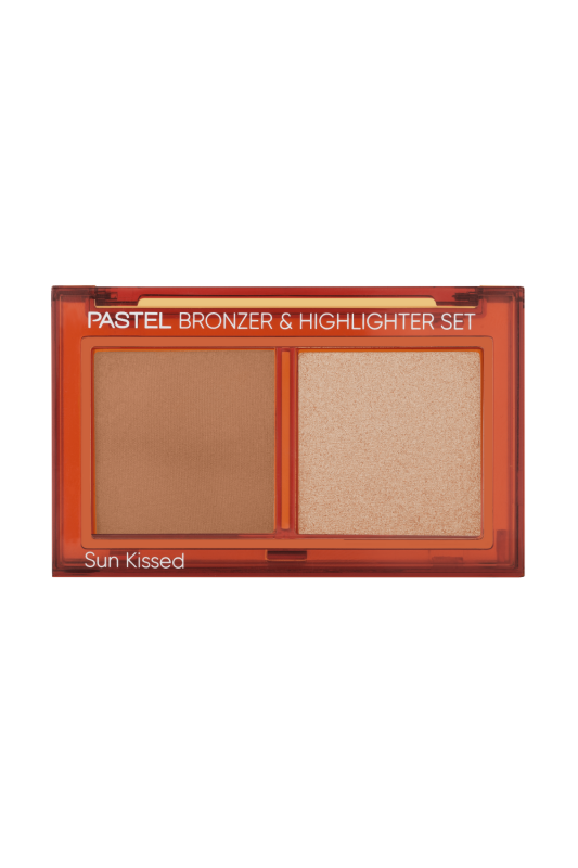 Pastel Bronzer &amp; Highlighter Set Sun Kissed - Bronzlaştırıcı ve Aydınlatıcı 01 Natural Bronze &amp; Soft Glow