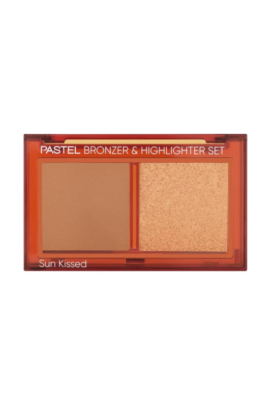 Pastel Bronzer &amp; Highlighter Set Sun Kissed - Bronzlaştırıcı ve Aydınlatıcı 02 Tan Bronze &amp; Heat Glow