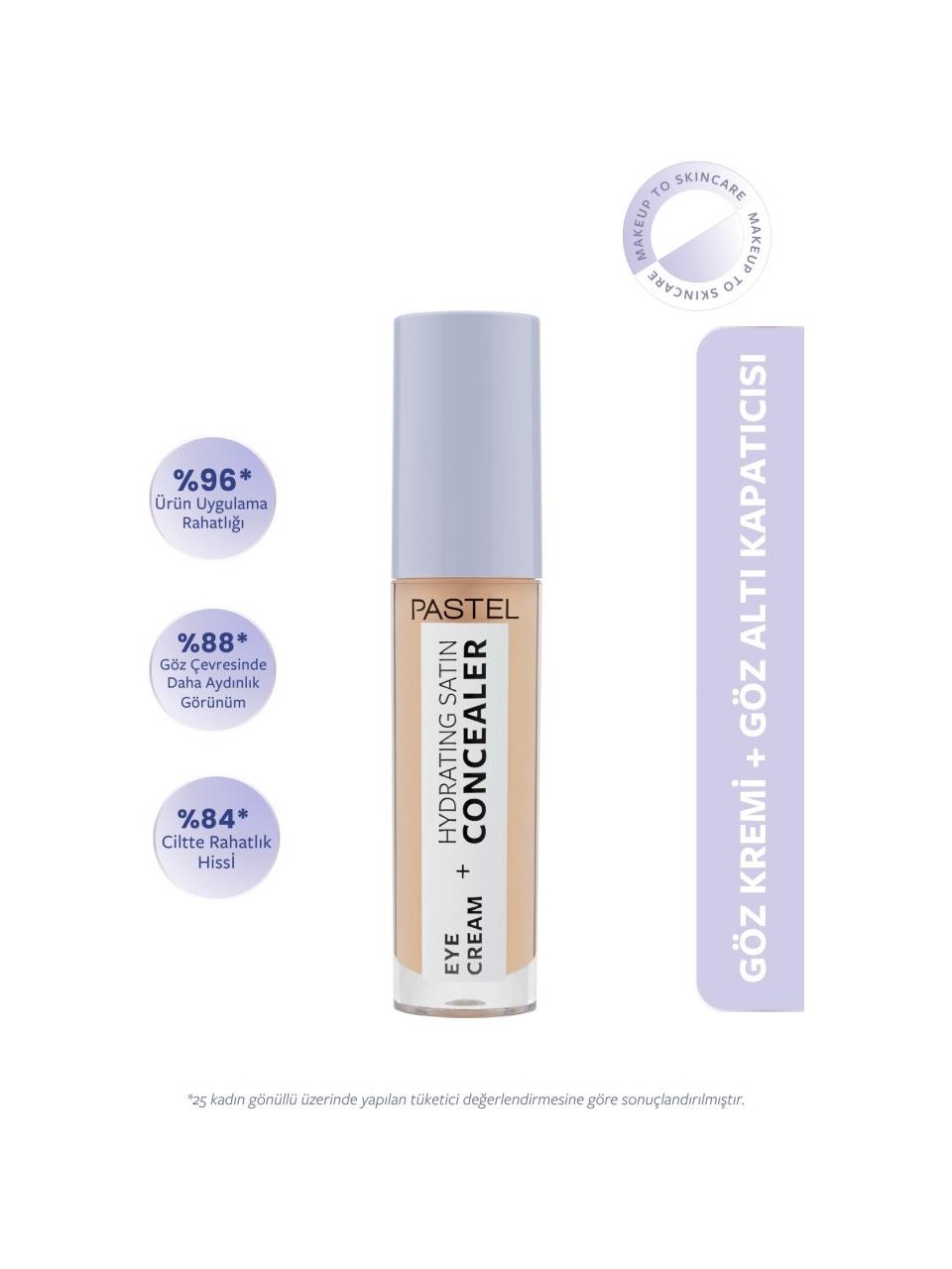 Pastel Eye Cream + Hydrating Satin Concealer - Göz kremi + Göz Altı Kapatıcısı 63 Milkshake