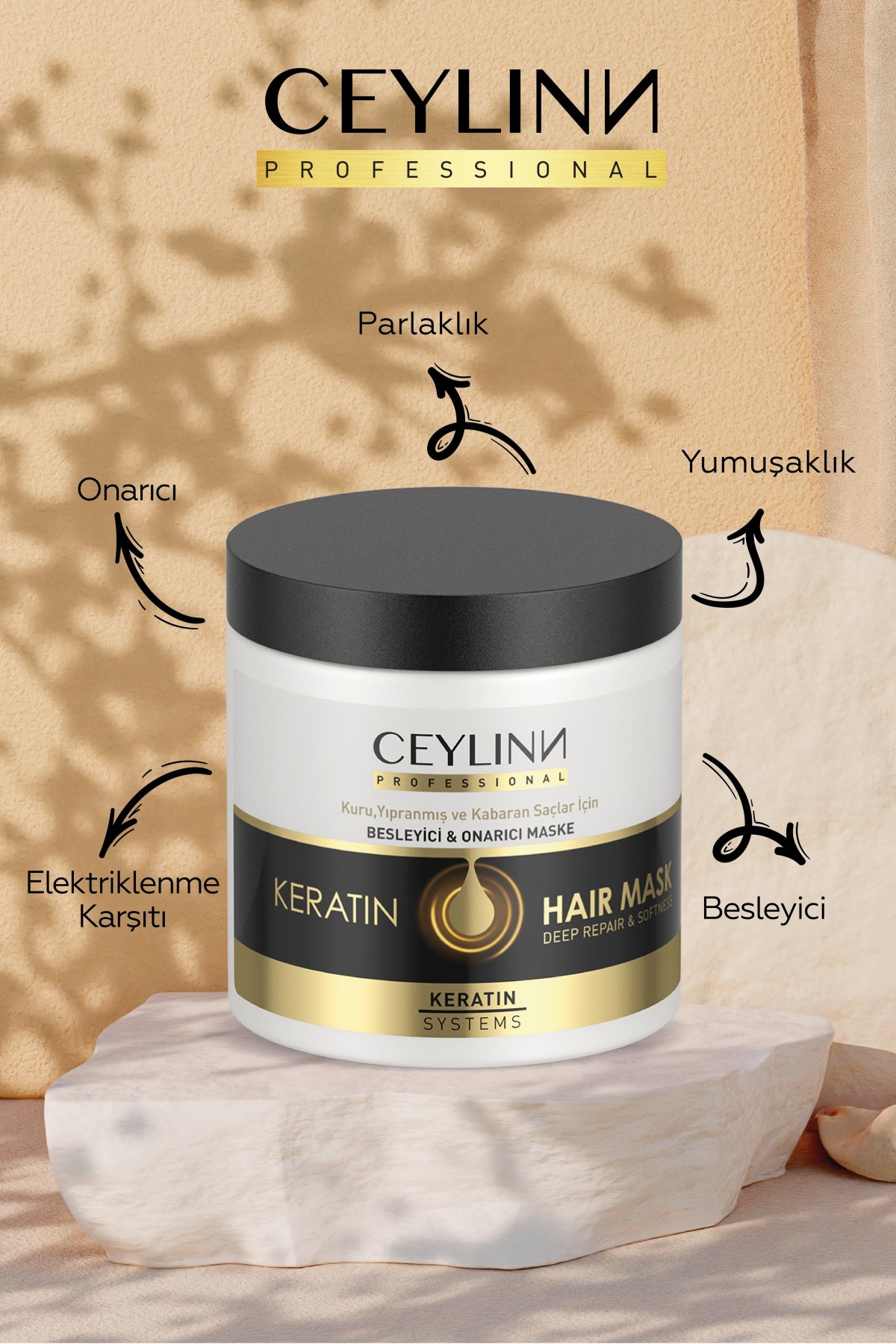 Ceylinn Keratin Saç Maskesi 500 ML