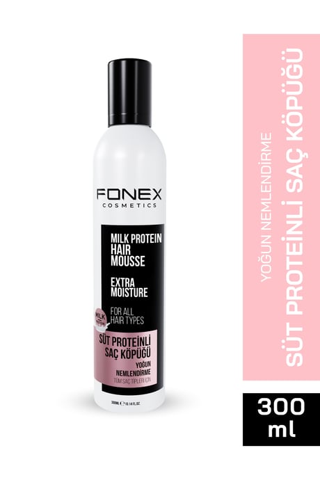 Fonex Hair Mousse Milk Protein Saç Köpüğü 300 ML