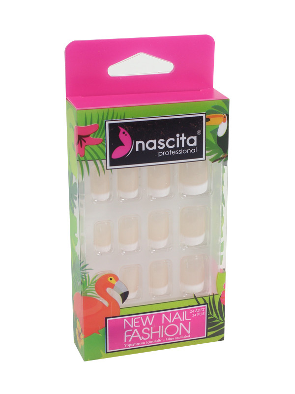 Nascita 24´lü French Desenli Takma Tırnak 37