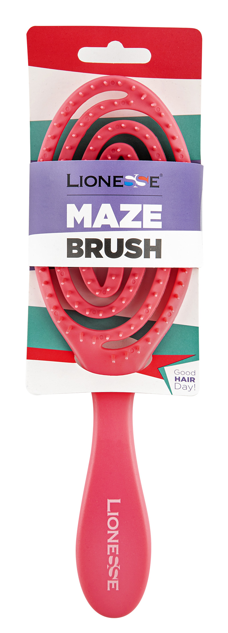 Lionesse Maze Brush Saç Fırçası Mor 6452