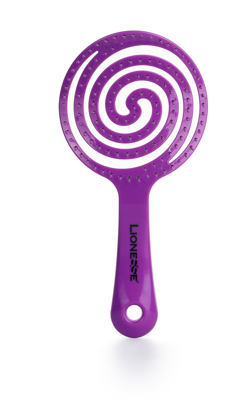 Lionesse Yuvarlak Maze Brush Saç Fırçası 6458 Mor