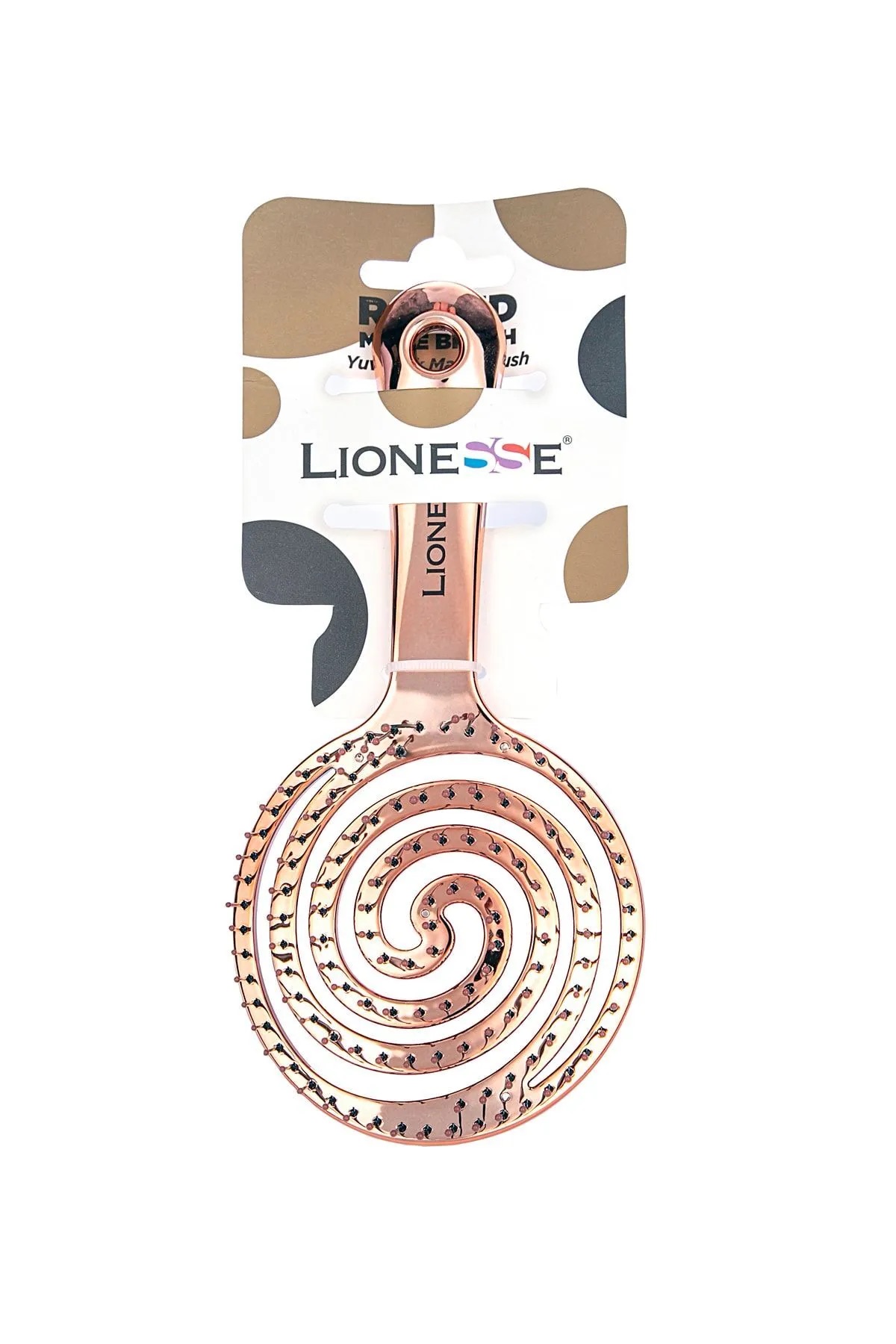 Lionesse Yuvarlak Maze Brush Saç Fırçası 8592 Rose Gold