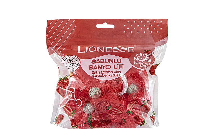 Lionesse Çilek Sabunlu Banyo Lifi 952