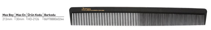 Hydra Karbon Kesim Tarağı HD-2126
