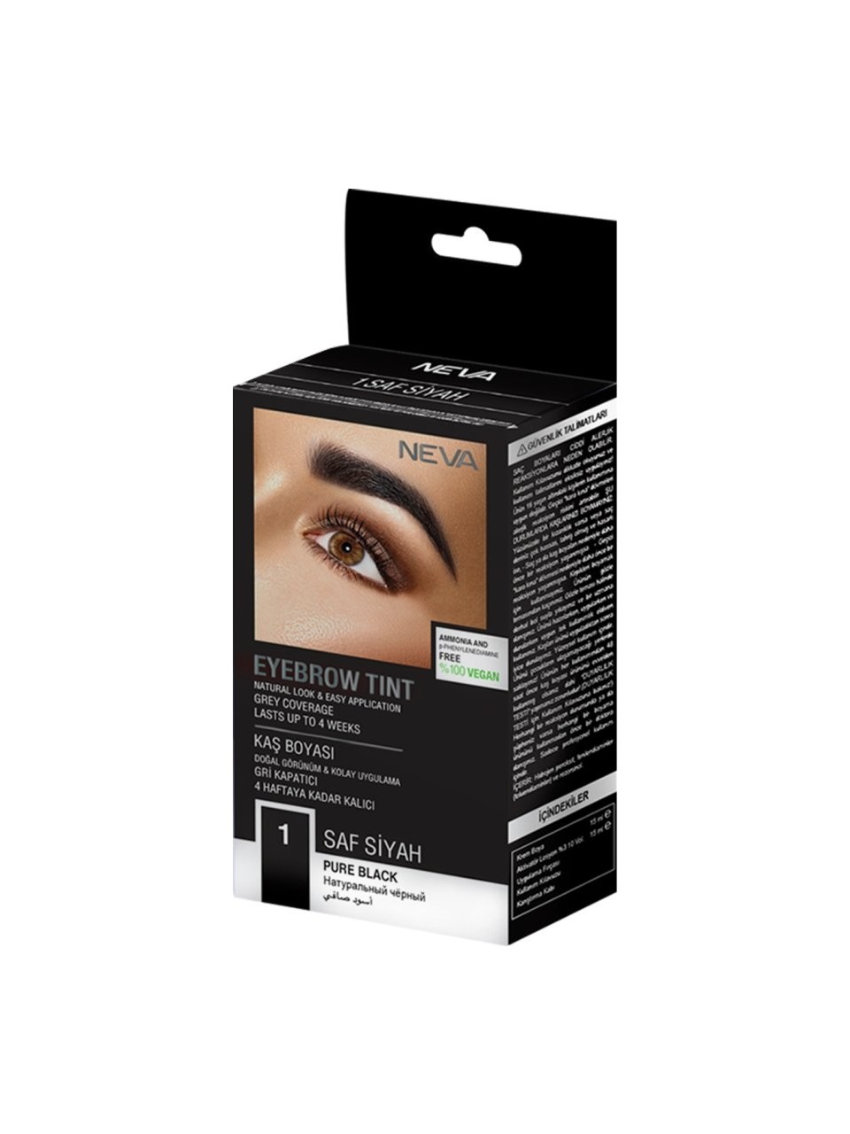 Neva 01 Siyah Amonyaksız Vegan Kaş Boyası