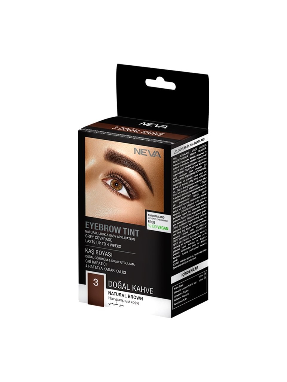 Neva 03 Doğal Kahve Amonyaksız Vegan Kaş Boyası