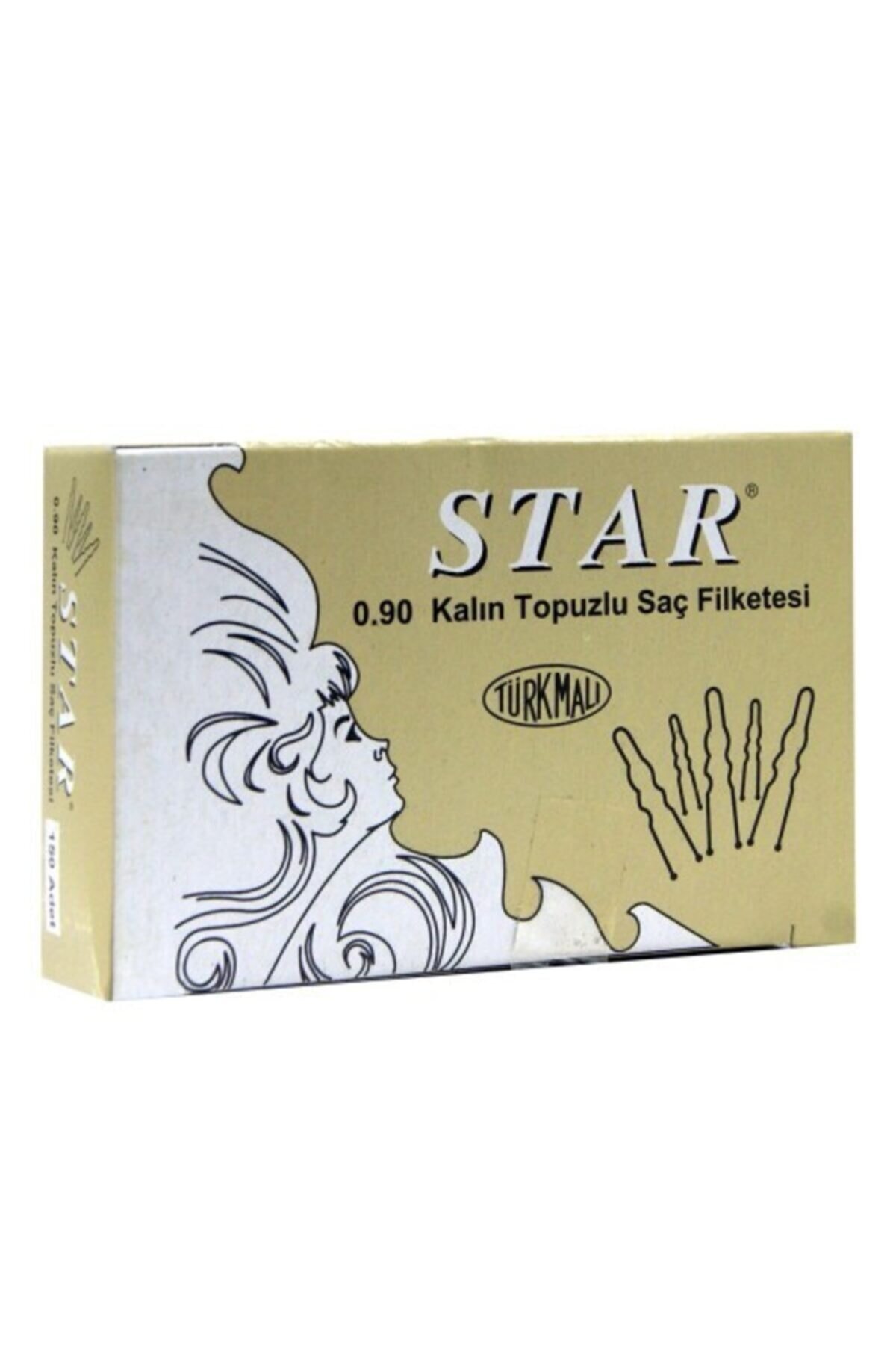 Star Siyah Saç  Firketesi Topuzlu Kalın 0.90 150 Gr 