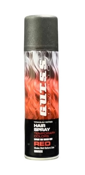 Gutss Renkli Saç Spreyi Red 150 Ml