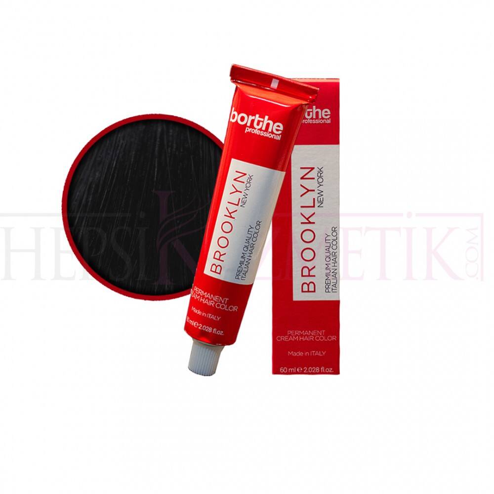 Borthe Saç Boyası 1.0 Siyah 60 ML
