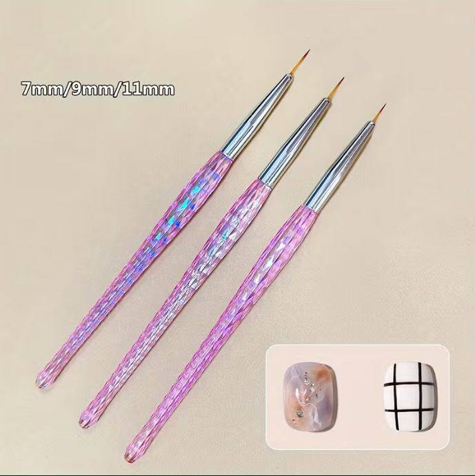 Borthe Pembe Jel Fırça 3´lü NL-0636